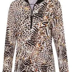 Birdee Sport Women's Exotic Over Layer - Cream Animal