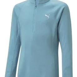 Puma Junior Girls 1/4 Zip - Dusty Aqua