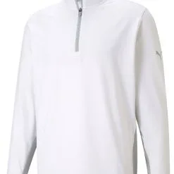 Puma Gamer Golf 1/4 Zip - Bright White