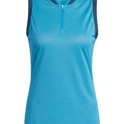 Adidas W Equipment Primegreen Sleeveless Polo Shirt - Crew Navy