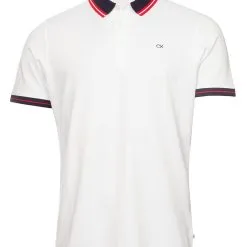 Calvin Klein Particle Polo Shirt - White