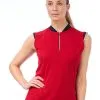 Nivo W Linna Mock - Carmine Red -Deals Clearance Store shirt nv220ni22111632070320ldy20red 1 65860.1667492236