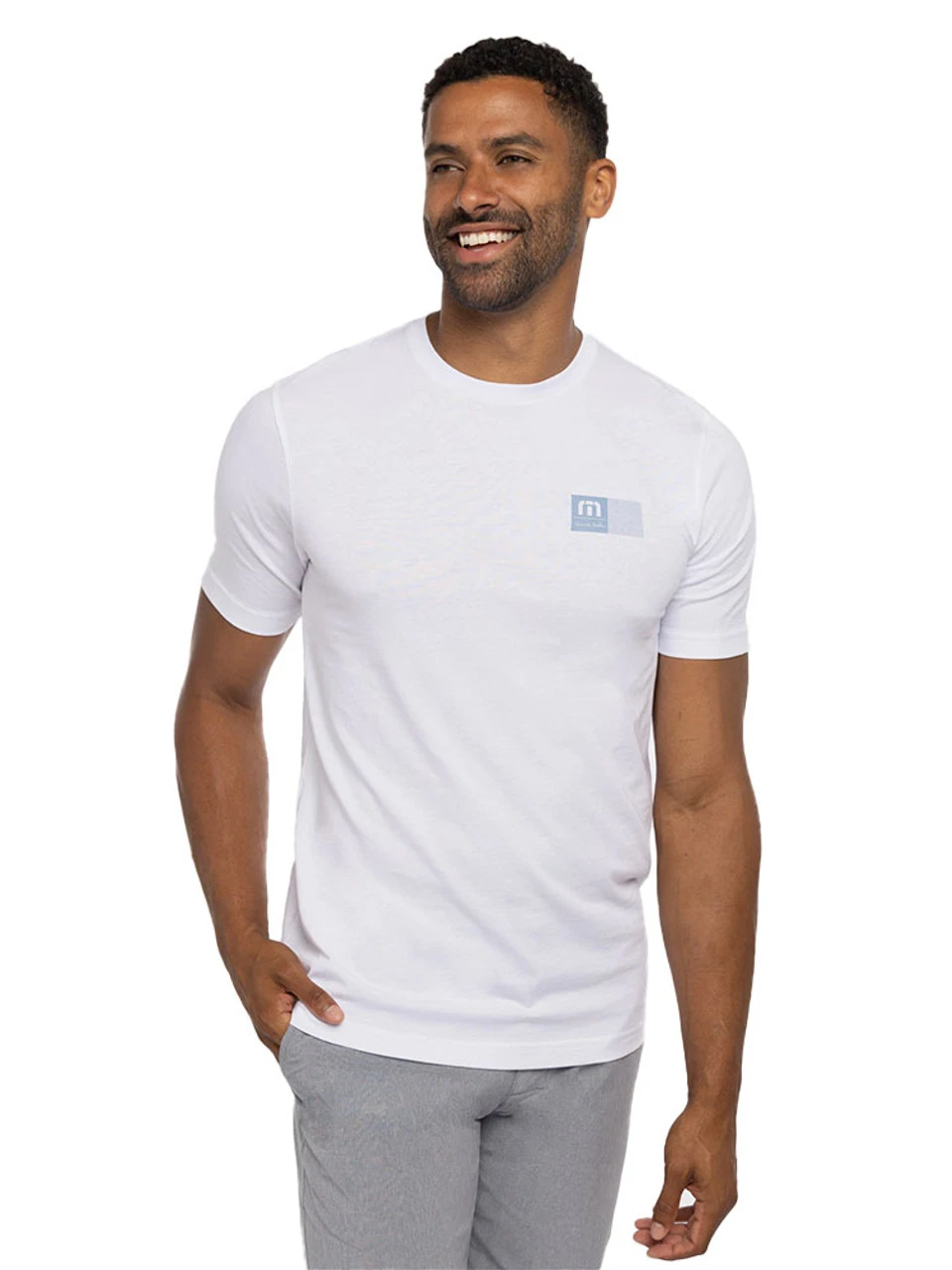 Travis Mathew Befriend The Bouncer T-Shirt - White 3 Travis Mathew Befriend The Bouncer T-Shirt - White