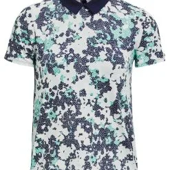 Under Armour Women's Zinger Rise Short Sleeve Polo - Midnight Navy/Neptune