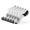Meikan Socks Meikan 5 Pack Low Cut Performance Sports Socks - White/Black