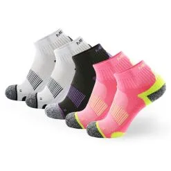 Meikan Socks Meikan 5 Pack Women's Quarter Cut Performance Sports Socks - Multi