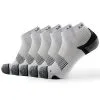Meikan Socks Meikan 5 Pack Quarter Cut Performance Sports Socks - White/Black -Deals Clearance Store sock meikan20mkymx180320men20white 1 31570.1667488873