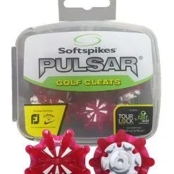 SoftSpikes Pulsar Golf Cleats Tour Lock Red