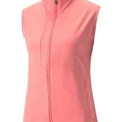 Puma Women's CLOUDSPUN Daybreak Golf Vest - Carnation Pink Heather